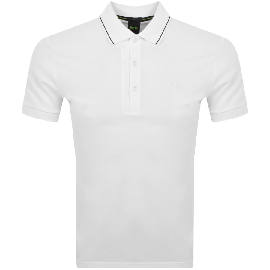 BOSS Paul 4 Polo T Shirt White